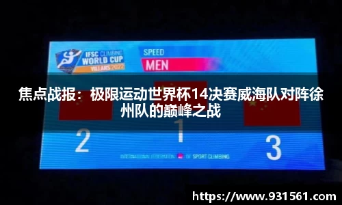 焦点战报：极限运动世界杯14决赛威海队对阵徐州队的巅峰之战