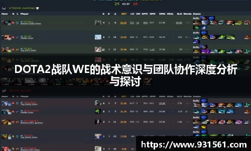 DOTA2战队WE的战术意识与团队协作深度分析与探讨